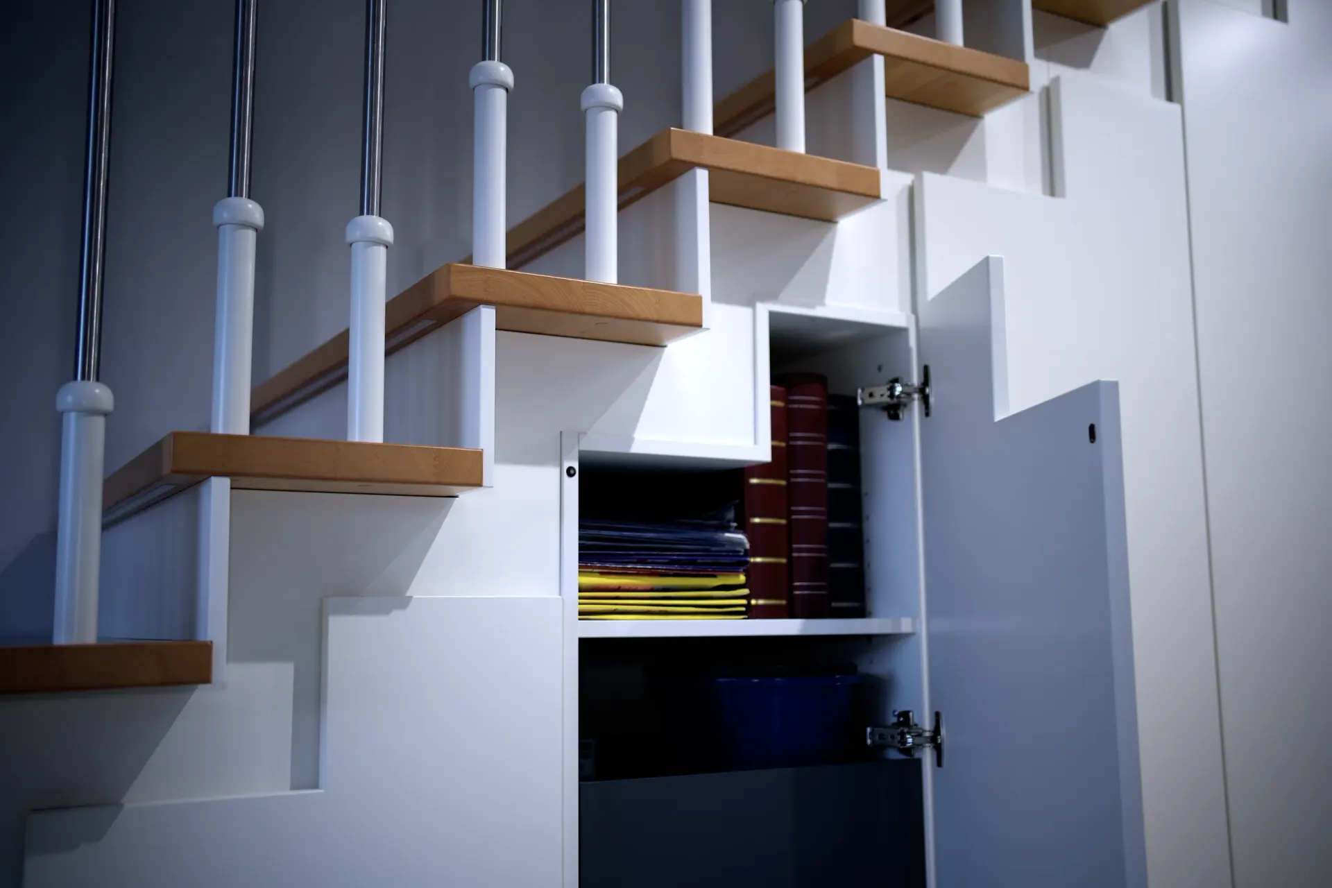 Escalera – Holztreppe mit LED-Beleuchtung, Ansicht 5